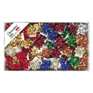 Stelle adesive per pacchi regalo Brizzolari 6,5 mm Ø 35 mm assortiti