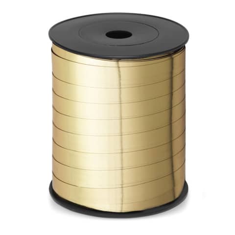 Nastro da regalo in rocchetto Brizzolari 10 mm x 250 mt oro opaco