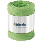 Nastro in rafia sintetica Brizzolari 5 mm x 200 mt verde