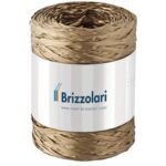 Nastro in rafia sintetica Brizzolari 5 mm x 200 mt oro