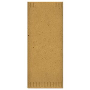 Fato cutlery bags in straw paper with 2-ply havana napkin