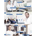 Lavagna adesiva roll-up VIVA magnetica bianca