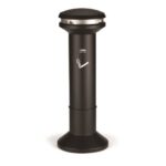 Posacenere a colonna Rubbermaid Infinity Ultra nero H 105 cm - Ø 40 cm