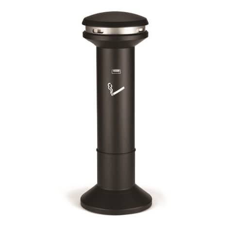 Posacenere a colonna Rubbermaid Infinity Ultra nero H 105 cm - Ø 40 cm