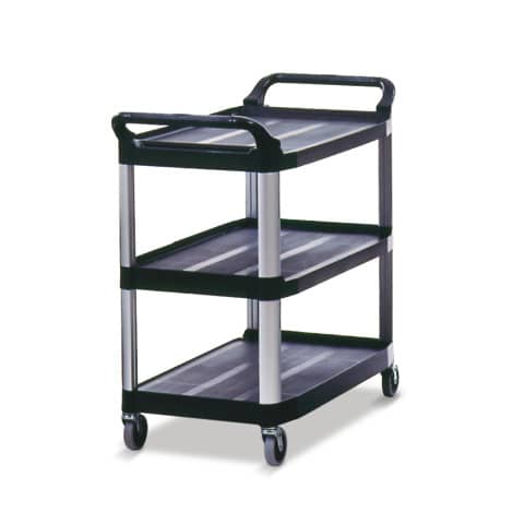 Carrello aperto X-tra Utility Cart Rubbermaid 3 ripiani 103.2 x 50.8 x 96