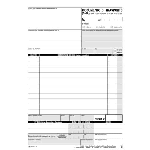 Blocco DDT autoricalcanti data ufficio A5 33x3 copie autoricalcanti