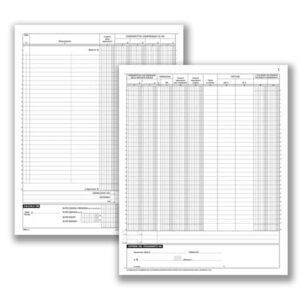 Registri dei corrispettivi data ufficio 36 pagg. numerate 31x24,5 cm