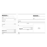 Blocco Ricevute generiche madre-figlia 2 tagliandi Data Ufficio 10x21,5 cm 100