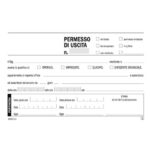 Exit permit pad Date Office 10x16,8 cm - 50x2 self-calculating copies