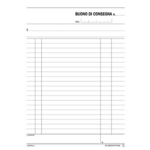 Blocco buoni di consegna flex 21,5x14,8 cm - 33x3 copie data ufficio