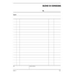 Blocco buoni di consegna data ufficio 21,5x14,8 cm - 50x2 copie autoricalcanti