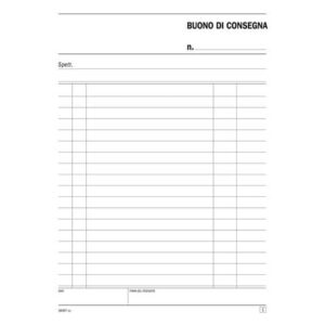 Blocco buoni di consegna data ufficio 21,5x14,8 cm - 50x2 copie autoricalcanti