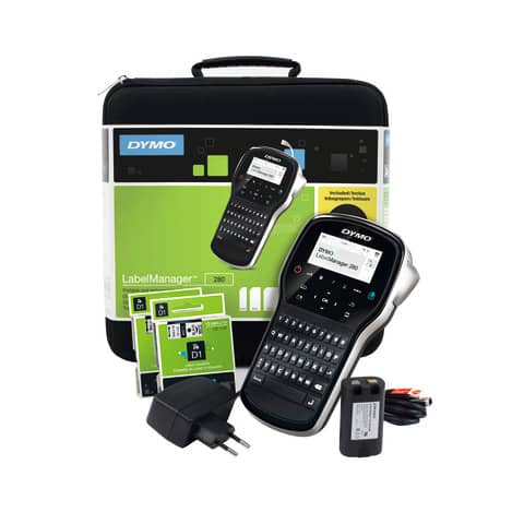 Etichettatrice LabelManager 280 DYMO Nero + accessori