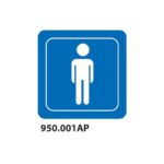 Indoor "Men's Toilet" sign 10x10 cm Dixon Industries