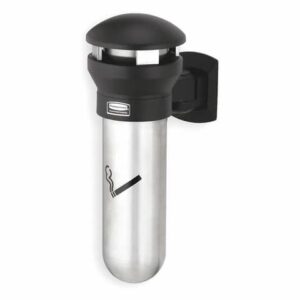 Posacenere da muro Rubbermaid Infinity nero H 46 cm - Ø 29,5 cm