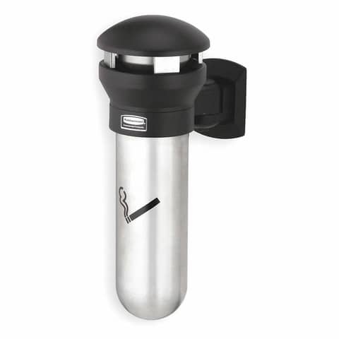 Posacenere da muro Rubbermaid Infinity nero H 46 cm - Ø 29,5 cm