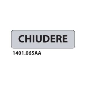 Cartello adesivo per interni "Chiudere" Dixon Industries