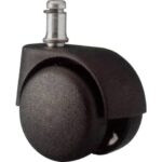 Set 5 ruote per sedie Unisit nylon nero