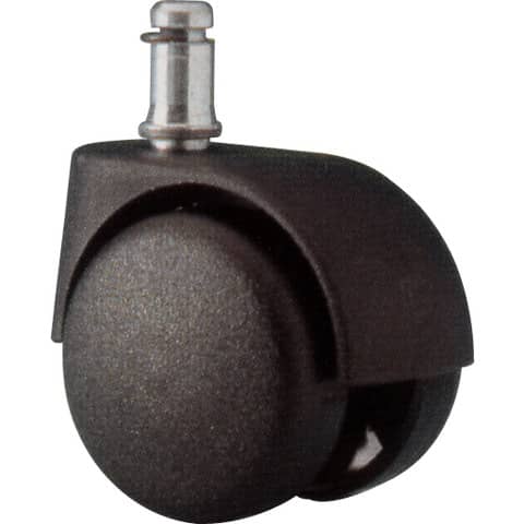 Set 5 ruote per sedie Unisit nylon nero