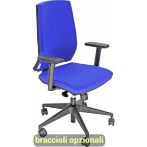 Sedia operativa girevole Unisit Larissa LR1SE - rivestimento Eco