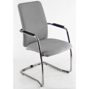 Sedia visitatore con slitta Unisit Lithium LTLTA schienale alto - rivest.