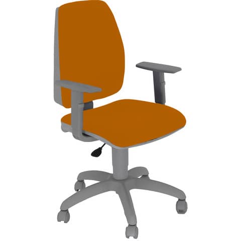 Sedia operativa girevole Unisit Jupiter JUBRG Eco smart - base grigia riv. Eco