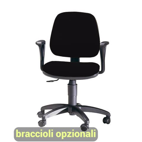 Sedia operativa girevole Unisit Leda LDB Eco smart - schienale basso -