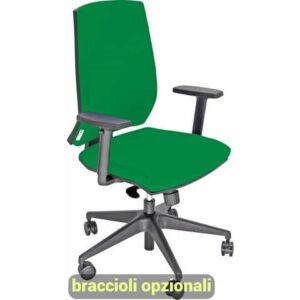 Sedia operativa girevole Unisit Larissa LR1S - rivestimento Eco
