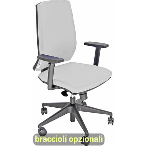 Sedia operativa girevole Unisit Larissa LR1S - rivestimento ecopelle