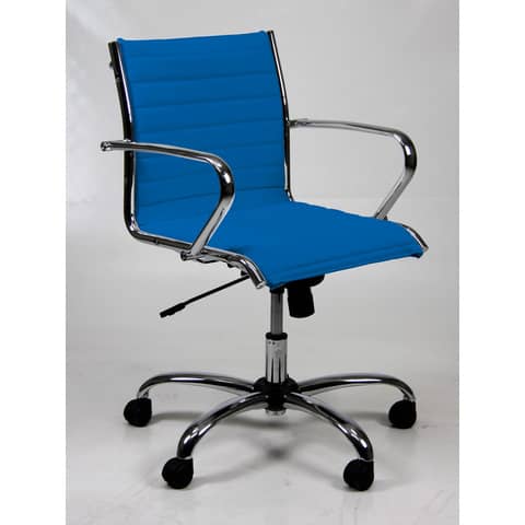 Poltrona direzionale girevole Unisit Pollux New PND schienale basso - rivest.