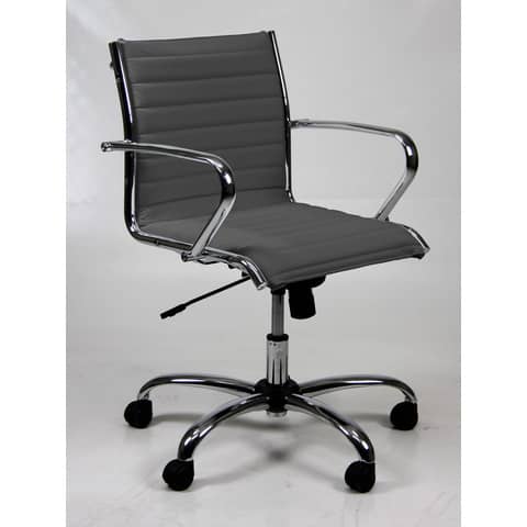 Poltrona direzionale girevole Unisit Pollux New PND schienale basso - rivest.