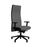 Poltrona direzionale girevole Unisit Next schienale alto regolabile - rivest.