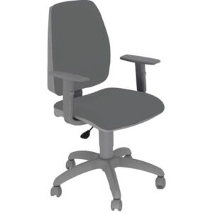 Sedia operativa girevole Unisit Jupiter JUBRG EcoSmart base grigia - riv. grigio