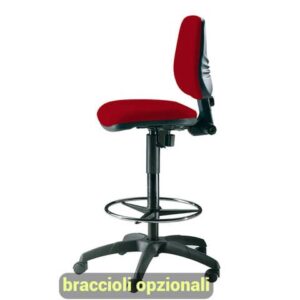 Sgabello tecnico Unisit Esos EOE1 seduta alta - poggiapiedi telescopico -