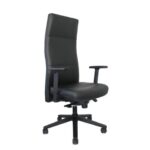 Poltrona direzionale girevole Unisit Next schienale alto regolabile - rivest.