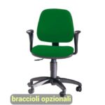 Sedia operativa girevole Unisit Leda LDB Eco smart - schienale basso -
