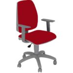 Sedia operativa girevole Unisit Jupiter JUBRG Eco smart - base grigia - rivest.