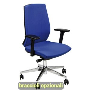 Sedia operativa girevole Unisit Larissa LR1S - rivestimento fili di luce
