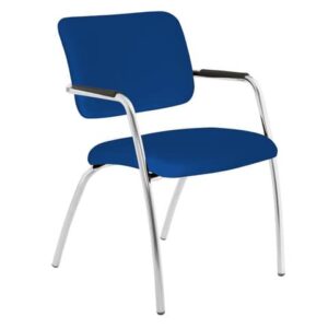 Sedia visitatore a 4 gambe Unisit Lithium LT4G struttura cromata - rivest.