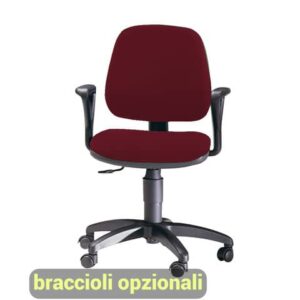 Sedia operativa girevole Unisit Leda LDB Eco smart - schienale basso -