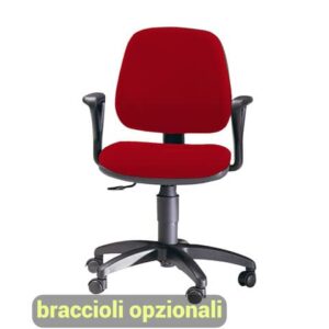 Sedia operativa girevole Unisit Leda LDB Eco smart - schienale basso -