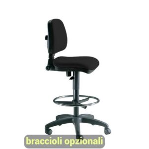 Sgabello tecnico Unisit Esos EO0 seduta alta - poggiapiedi telescopico -