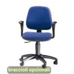 Sedia operativa girevole Unisit Leda LDB Eco smart - schienale basso -