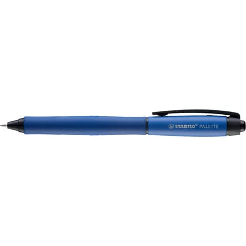 Penna roller a scatto Stabilo Palette tratto F 0,4 mm blu