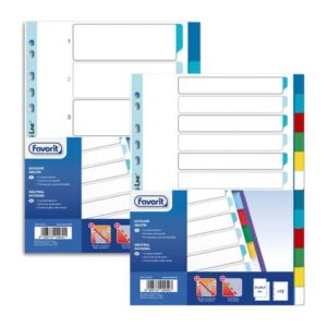 Divisore intercalare neutro Favorit 1-6 A4 PPL