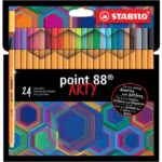 Fineliner Stabilo Point 88® 0,4 mm conf. 24 colori assortiti