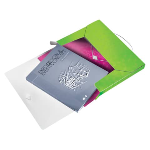 Cartella Progetti Leitz WOW dorso 3 cm - 250x30x330 mm - verde