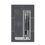 Gift set Duo Parker - Penna a sfera IM Black CT + Stilografica M nero/argento