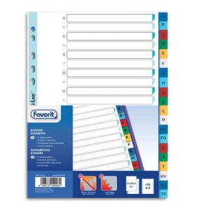 Divisore intercalare alfabetico Favorit A-Z