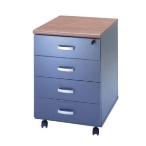 Cassettiera con 4 cassetti Frensy Venice 44x52x63 cm Ciliegio/Antracite